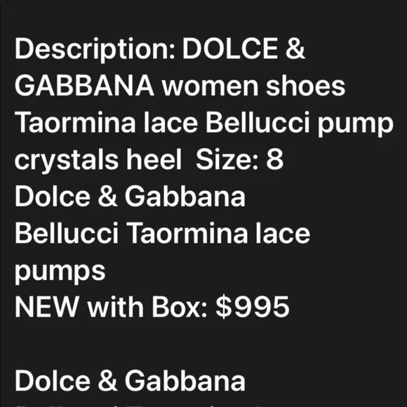 dolce & Gabbana lease crystal pumps - Picture 15 of 15